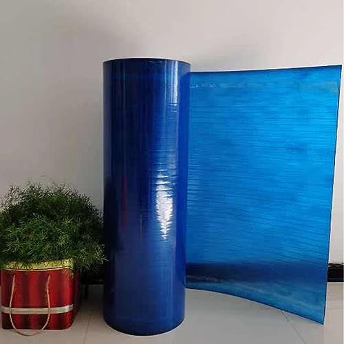 Polykarbonatpanel takpapp för carportar baldakiner solrum blå UV-beständig lätt att klippa 0,5 x 7 m