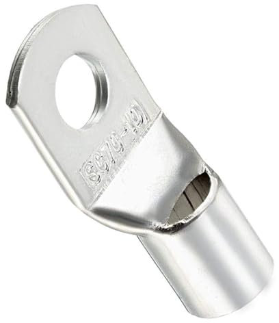 TA-VIGOR 5Pcs Copper Wire Lug, 2/0 AWG SC70-10 Cable Lugs Bolt Hole, Battery Cable Ends Eyelets Crimp Tubular Ring Terminals Connectors for Boat Car Electric Auto