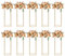 10 soportes para flores de metal, 80 cm de alto, soporte para plantas, soporte para plantas de mesa de boda, centros de mesa, para decoraciones de fiestas y decoraciones de eventos