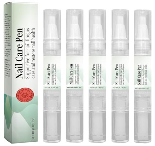 Nail Fungus Pen, Mullend Nail Care Pen Fungus, Swissclear Anti Fungal P-en, Nail Fungus Treatment for Toenail, Antifungal pen, Nail Strengthener With Tea Tree Oil, Aloe Vera & Vitamin E (5)