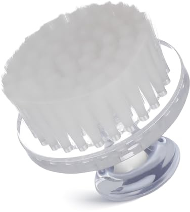 Spazzola Viso Manuale in Pp Bianco con Coperchio per Donne | Pulizia e Esfoliazione del Viso, Rimuove Olio e Sporco, Uso Quotidiano