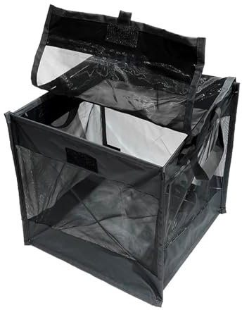 Pattumiera - Pattumiera Da Esterno, Canno Spazzatura Da Esterno, Contenitori Di Immondizia 125L, Contenitori Per Il Riciclaggio Del Secchio Porta A Cesta Pieghevole Cestino Aderente Per Campeggio