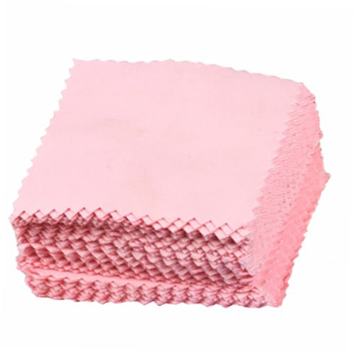 ANDRESLAD 50pièces Chiffon De Nettoyage Pour Bijoux Chiffon De Polissage Pour Montres Et Téléphones Pour Enlever Saletés Taches