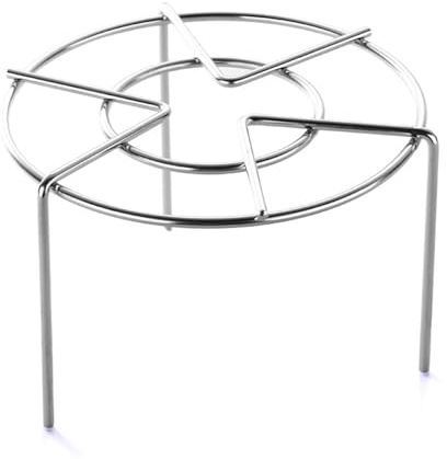 Stainless Steel Steaming Rack, 10cm/3.9in Height Round Cooking Food Stand Muti Purpose Cooking Rack Tall Trivet for Air Fryer Instapot Cake Pans