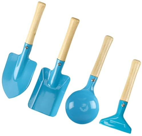 Oxtxuzdm Kids Outdoor Sand Garden Shovel Set 4Pieces Sand Play Tool Set For Sandbox Beach And Backyard Fun Activity For Children Toddler Gardening