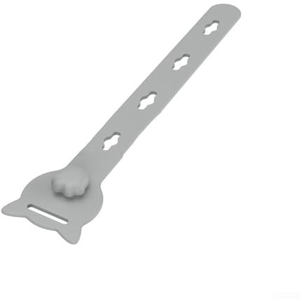 Bebykilemi Bridas de silicona reutilizables – Paquete de 10 organizadores de cables multifuncionales para cables de carga de datos, cables de auriculares – Gestión de cables elásticos ajustables con