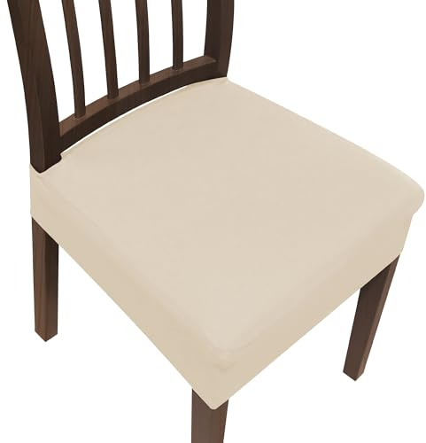 DREAHOTEXTIL Fodere Coprisedia per Sala da Pranzo Copri Sedia da Cucina Elasticizzato Lavabile Coprisedie Cucina Senza Schienale Coprisedia Elegante Imbottito Universali Cuscini Sedie Chair Cover