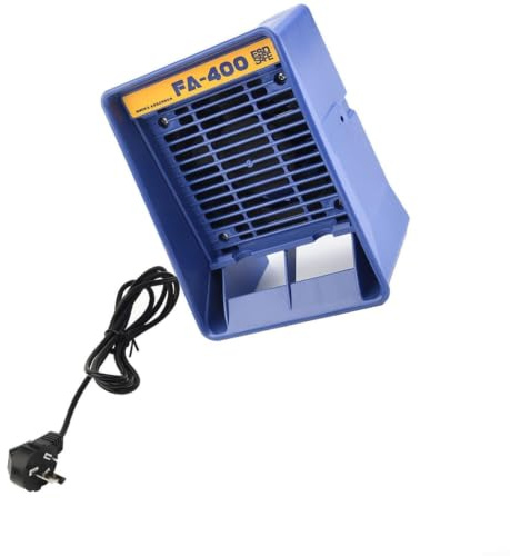 Hoppipola Dispositivo de extracción de humo de soldadura con filtro de carbón activo, 220 V, extractor de humo para estaciones de soldadura, ventilador compacto para eliminar los vapores de soldadura