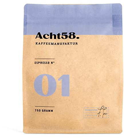 Espresso N°01 – Klassischer Espresso-Blend mit 25% Robusta - Kaffee-Bohnen für Vollautomat & Siebträger – ganze Bohnen - 750g