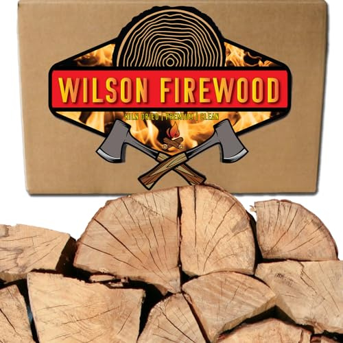Wilson Cherry Split Firewood - Seasoned Natural Kiln Dried Fireplace, Fire Pit, Bonfire Logs (XL)