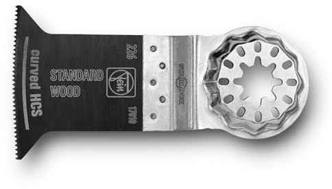 FEIN E-Cut Standard-Sägeblatt Curves, Ve. 3 St., Breite 35 mm, Länge 55 mm, Aufnahme Starlock, Geschränkte Verzahnung für alle Holz-, Gipskarton- und Kunststoffmaterialien