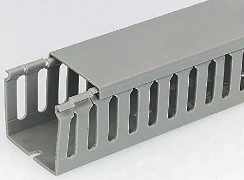 RS PRO Grau, 60mm x 40 mm Polyvinylchlorid, Länge 2 m, Seitenwand Offen, Packung a 8 Stück