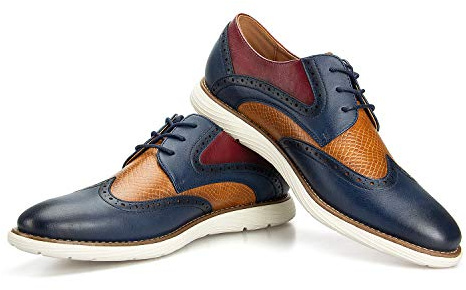 JITAI Herren Oxford Schuhe Herrenmode leichte Schuhe Freizeit Herrenschuhe, Mehrfarbig-16, 45 EU (12 UK)
