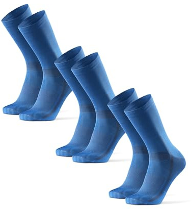 DANISH ENDURANCE Wadenlange Fahrradsocken, Gepolstert, 3 & 5 Paar | Gepolsterte Lange Rennradsocken, Atmungsaktiv & Schnelltrocknend für Rennrad, MTB & Sommertouren, Unisex
