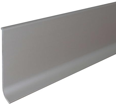 Sockelleiste | Aluminium | Silber | Breite 10 mm | Höhe 80 mm | Länge 2500 mm | Materialstärke 1.5 mm | Selbstklebend | Fußleiste | 1 Stück