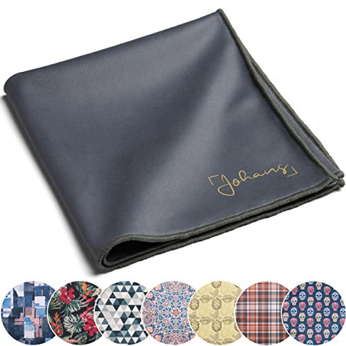 Johans® XXL Mikrofasertuch zur Reinigung von Smartphone, Tablet, Brille, Display, Kamera | Displaytuch, Brillenputztuch, Reinigungstuch | Optikerqualität in 30x30cm (Oliv)