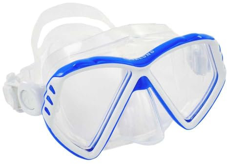 AQUALUNG Unisex – Erwachsene CUB Tauchmaske, Transparent Blue, S