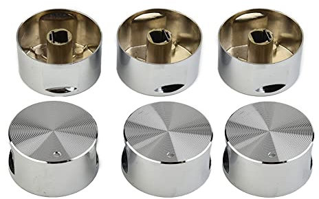 for HPLIVE Aluminum Alloy Gas Stove Knob, Round Knob Gas Stove Handle Kitchen Accessories, Suitable for Kitchen Stove, Gas Stove, Oven, Electric Stove
