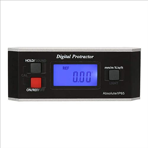 BAtlam Neigungsmesser, 4 x 90° digitales LCD, wasserdicht mit magnetischer 360°-Flip-Messung, Winkelmesser, Neigungsmesser