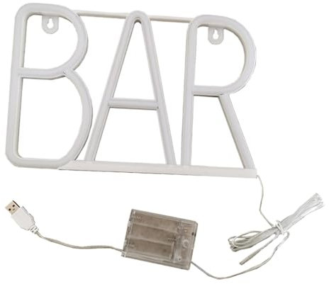 Baoblaze Leuchtbuchstaben-Dekoration, Buchstaben-Neonschild mit USB-Stromversorgung, aufhängbare Leuchtschilder für Zuhause, Hotel, Geschäft, Kneipendekoration, Warmweiß