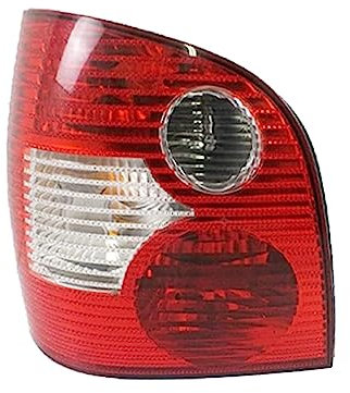 BYBEST Rücklicht Heckleuchte Rückleuchte für Polo Hatch MK4 9N 2002-2005, Auto Heckklappe Rückleuchten Linke Rechte Rücklichter Gehäuse,White- Left