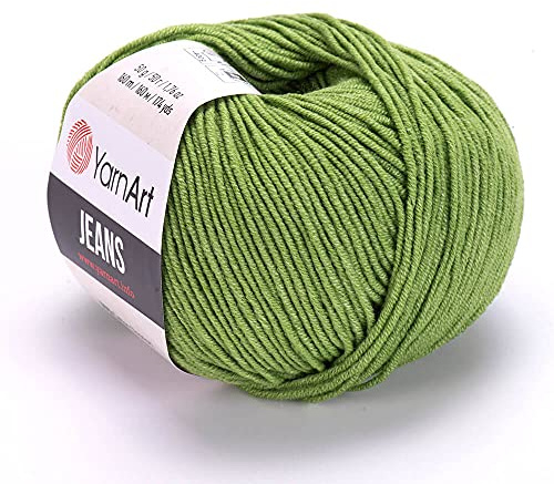 Yarn Art Jeans Yarn 160m, Soft Cotton Amigurumi Doll Animal 50g Knitting Crochet (69)
