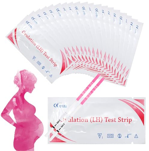 ZYNERY 20 Pièces Test d'Ovulation, Test Ovulation Bandelette, Teste de Grossesse, Tests d'Ovulation et de Fertilité, Test de Grossesse Précoce, Sensibilité Optimale 25 mIU/ml
