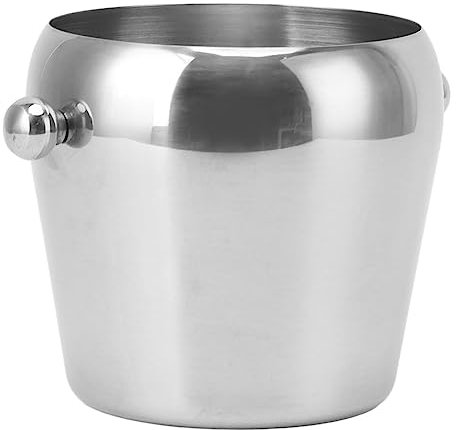 Cubo de Hielo de Acero Inoxidable con Aislamiento Al Vacío de Primera Calidad, Doble Pared, Aislado, Anclado, Acanalado, para Bebidas, Accesorios para Bar en el Hogar para