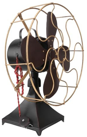 DIYEAH Modèle De Ventilateur De Table Vintage Modèle De Ventilateur De Table De Style Rétro Accessoires Artisanaux Polyvalents En Métal Vintage 1 Pièce