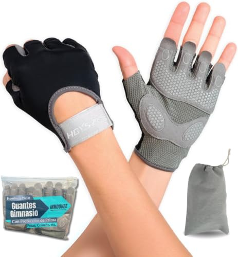 INNOOVEE Guantes Gimnasio Hombre y Mujer,Guante Gym para Levantamiento de Pesas,Guantes Ciclismo Hombre con Protección de Palma para Fitness y Entrenamiento de Crossfit