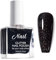 Black Nail Polish, Glitter Nail Varnish, Long-lasting Quick Dry Flash Nail Polish, Nail Varnish Gel Low Odor Without UV Lamp Non-Toxic For Women Home DIY Nail Art Gift (Black, 10ML)