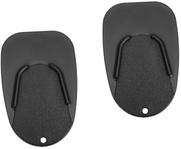 iplusmile 2stücke Motorcycle Seitenständer Erweiterungsplatte rutschfeste Kickstand-unterlage Aus Hitzebeständig Für Verschiedene Motorräder Für Asphalt Und Unebenes Gelände