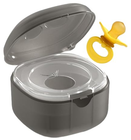 Schnullerbehälter - Tragbare Schnullerhülle | Schnullerbehälter mit | Sterilisierung, BPA-freier Schnullerhalter für Kinder, Reise-Schnullerbox, hygienische Schnullerbox für Schnuller