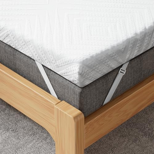 MISSCOZY Matratzen Topper 180x200cm, 9cm Höhe Matratzentopper, H2&H3 Gel Memory Foam Matratzenauflage mit Öko-TEX Zertifiziert für Boxspringbett Wohnwagen Schlafsofa, Waschbar