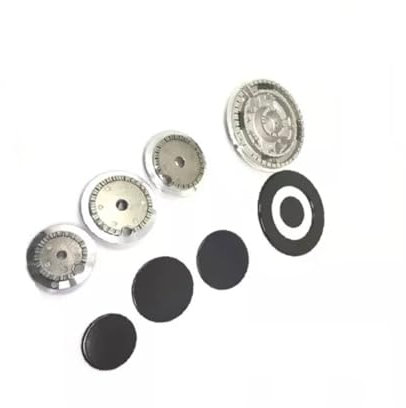 G GRIMALDI Kit Bruciatori e Piattelli Piano Cottura 4 Fuochi Cucina Compatibile con REX ELECTROLUX, x1 Tripla Corona Grande x1 Ausiliare Piccolo x2 Semirapido Medio