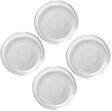 Cabilock 1 Juego Mini Platos Para Salsas Recipientes Para Salsas Bandejas Platos Transparentes Recipientes Para Alimentos Bandejas Barras De Reparación De Relojes 4 piezas