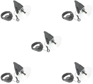 Set di 5 microfoni parabolici precisi e professionali monoculari per bird watching telescopio ABS a lunga distanza per l'ascolto degli uccelli come mostrato