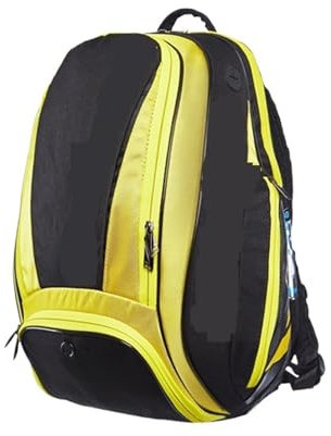 UALXPAO Tennisrucksack Herren Damen Tennisschlägertasche Unisex Tennistasche mit großer Kapazität für das Spielfeld, das Spiel(Shiny Yellow)