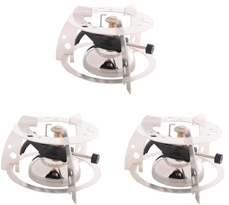 Reinscer 3X Mini Tabletop Butane Gas Burner with Flame Head for Siphon Coffee Heater Maker Coffee Maker Mocha Pot Gas Stove