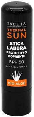 Ischia Sorgente Di Bellezza Thermal Sun Stick Lippenschutz mit LSF 50 mit Thermalwasser und Bio Aloe