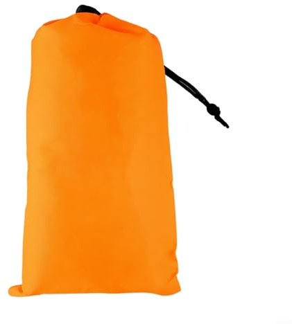 Yuanpgky Bâche de camping imperméable en polyester avec 6 points d'attache pour protection contre la pluie et le soleil, tapis de pique-nique et couverture de plage, 200 x 140 cm (orange 150 x 210 cm)