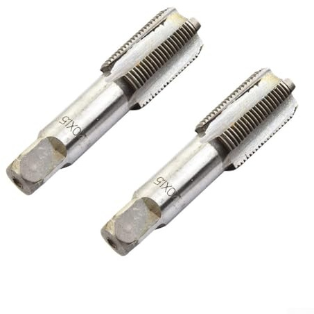 Ensemble de tarauds à filetage métrique droit cannelé fin pour acier inoxydable, fer, cuivre, aluminium - 12 mm, 14 mm, 16 mm, 18 mm (M20 x 1,5 mm)