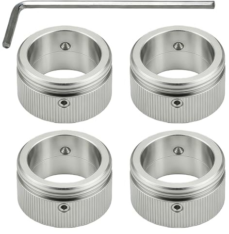 Ztolbriy Adaptadores de válvula de calefacción de acero inoxidable 304, M30 x 1,5, adaptador de válvula de calefacción para válvulas de radiador y termostatos, con llave hexagonal integrada