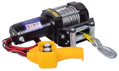 Verricello Elettrico 12v Paranco For Auto Fuoristrada 24v A Fune For Uso Domestico Di Auto-aiuto(3500 lbs,24v)