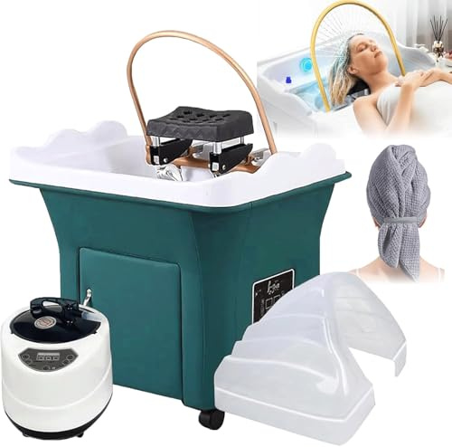 Head Spa Equipment Lavabo japonais thermostatique pour shampooing avec fumigation et luminothérapie pour la maison et la beauté