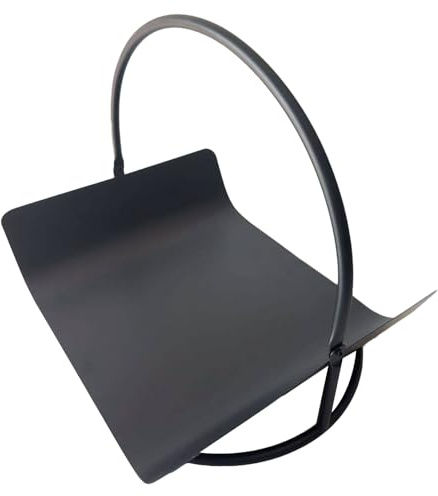 Jiawu Portalegna, Portalegna da Ardere con Base Stabile in Ferro Robusto, Moderno e Minimalista con Spazio Ordinato per Soggiorno Balcone Cortile Camino Campeggio Portico Capannone
