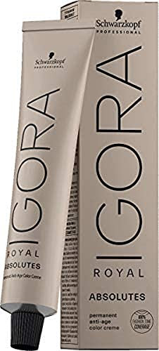 Schwarzkopf Professional Igora Royal Absolutes 7-10 mittelblond cendré natur, 1er Pack (1 x 60 ml)