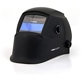VITO - Cagoule de soudure LCD Masque de soudure automatique teinte variable 9 à 13 - alimentation solaire