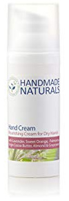 Handmade Naturals Nourishing Hand Cream with Organic Cocoa Butter, Lavender, Orange & Sweet Almond