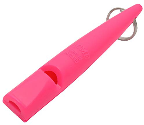 ACME Echte 210,5 Profi Hundetrainingspfeife BPA-freier Kunststoff 90 dBA Standardisierte 5700Hz Frequenz für kleinere Hunde Wetterfest Made in UK (Day Glow Pink)